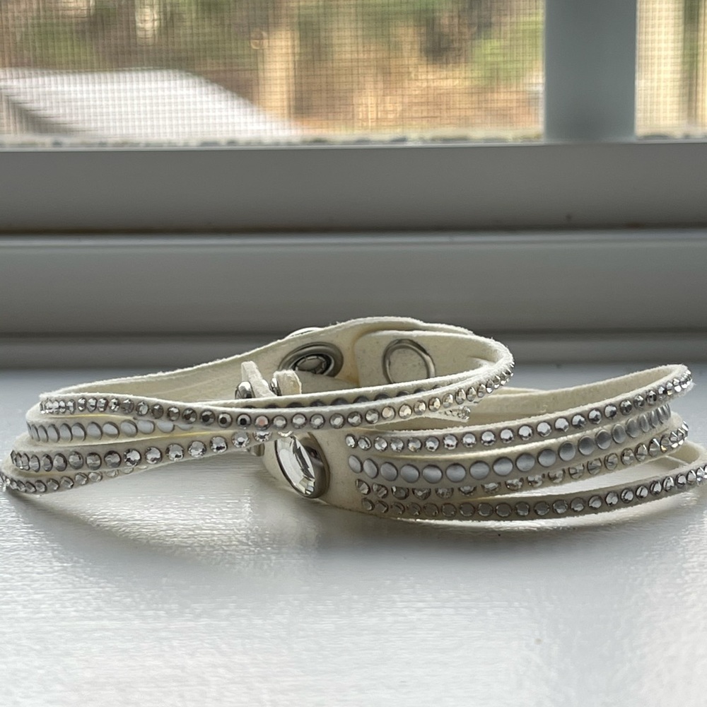 2 Swarovski Crystal Slake Wrap Bracelets